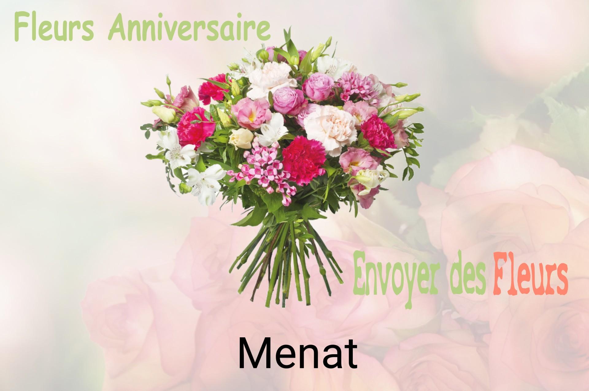 Bouquet de fleurs d’anniversaire livré à Menat