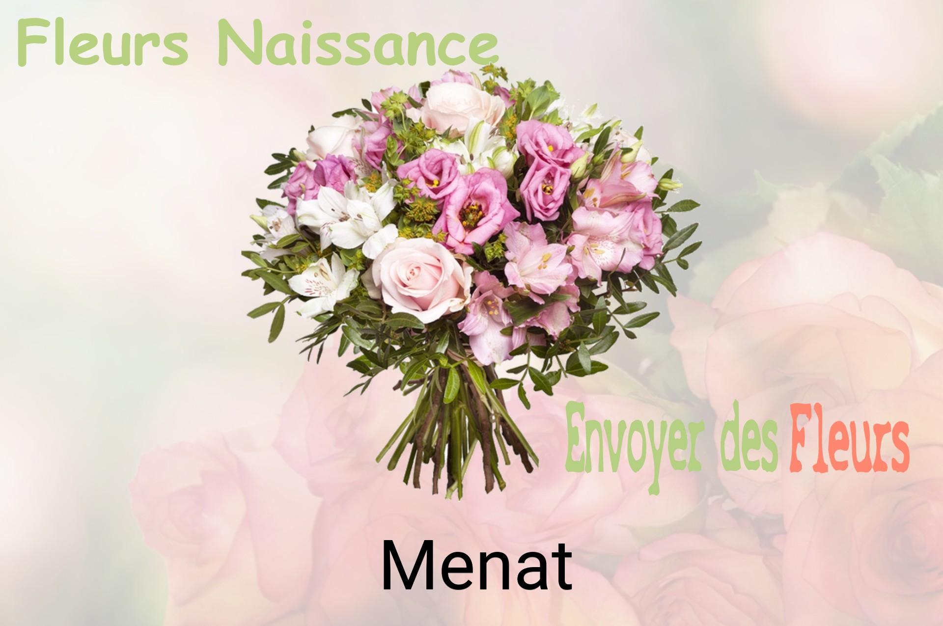 Bouquet de fleurs de naissance livré à Menat